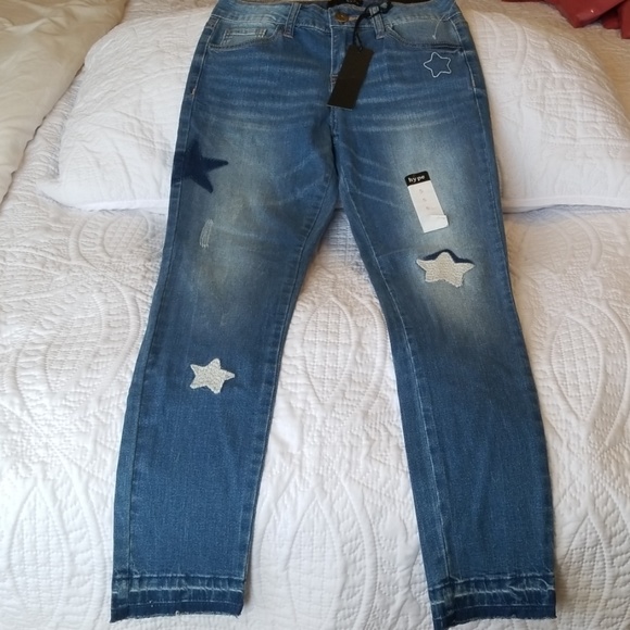 Hype Skinny Jeans w/ Stars - Picture 2 of 7
